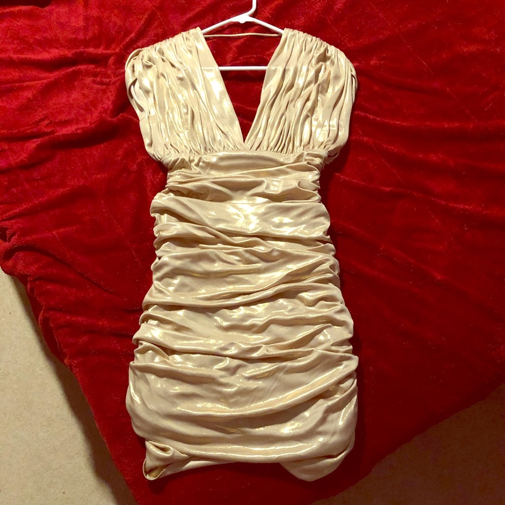 Gold Cocktail Dress